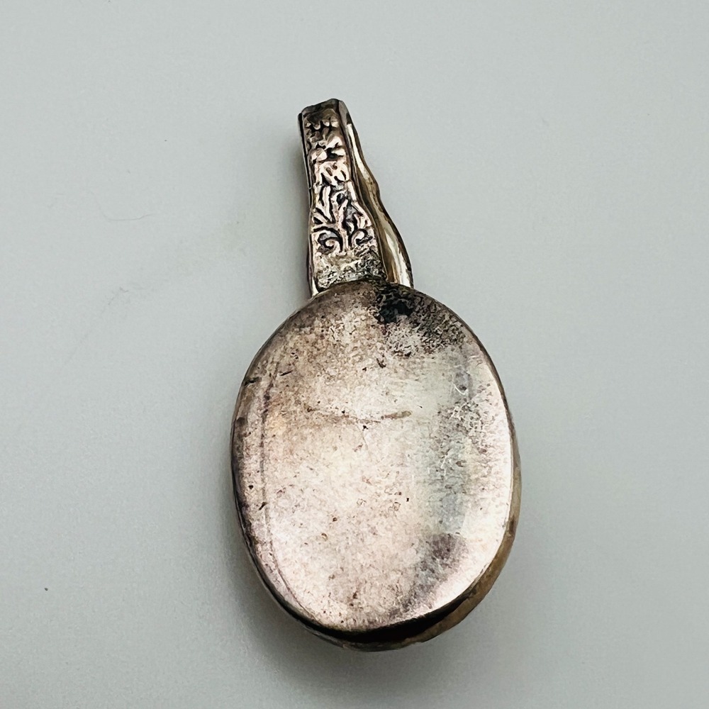 Vintage Sterling Silver Oval Tie Clip 925 Pendant Minimalist Classic Formal 16 g